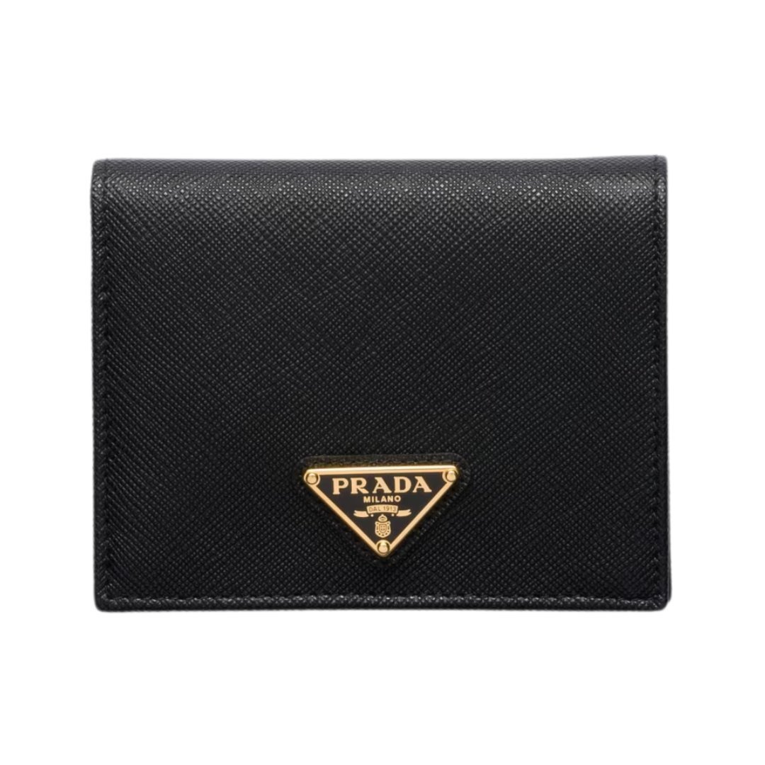Kleine Saffiano-Leder-Geldbörse 11.2cm