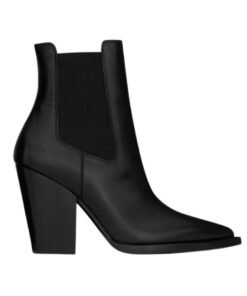 Theo Chelsea Booties aus glattem Leder 9.5cm