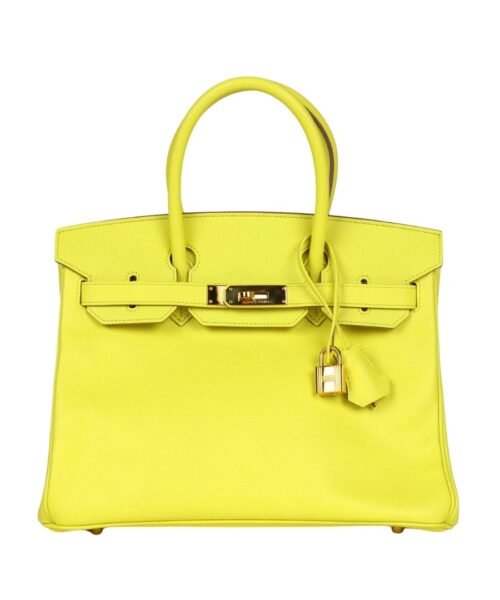 Limette Epsom Gold-Hardware 30cm