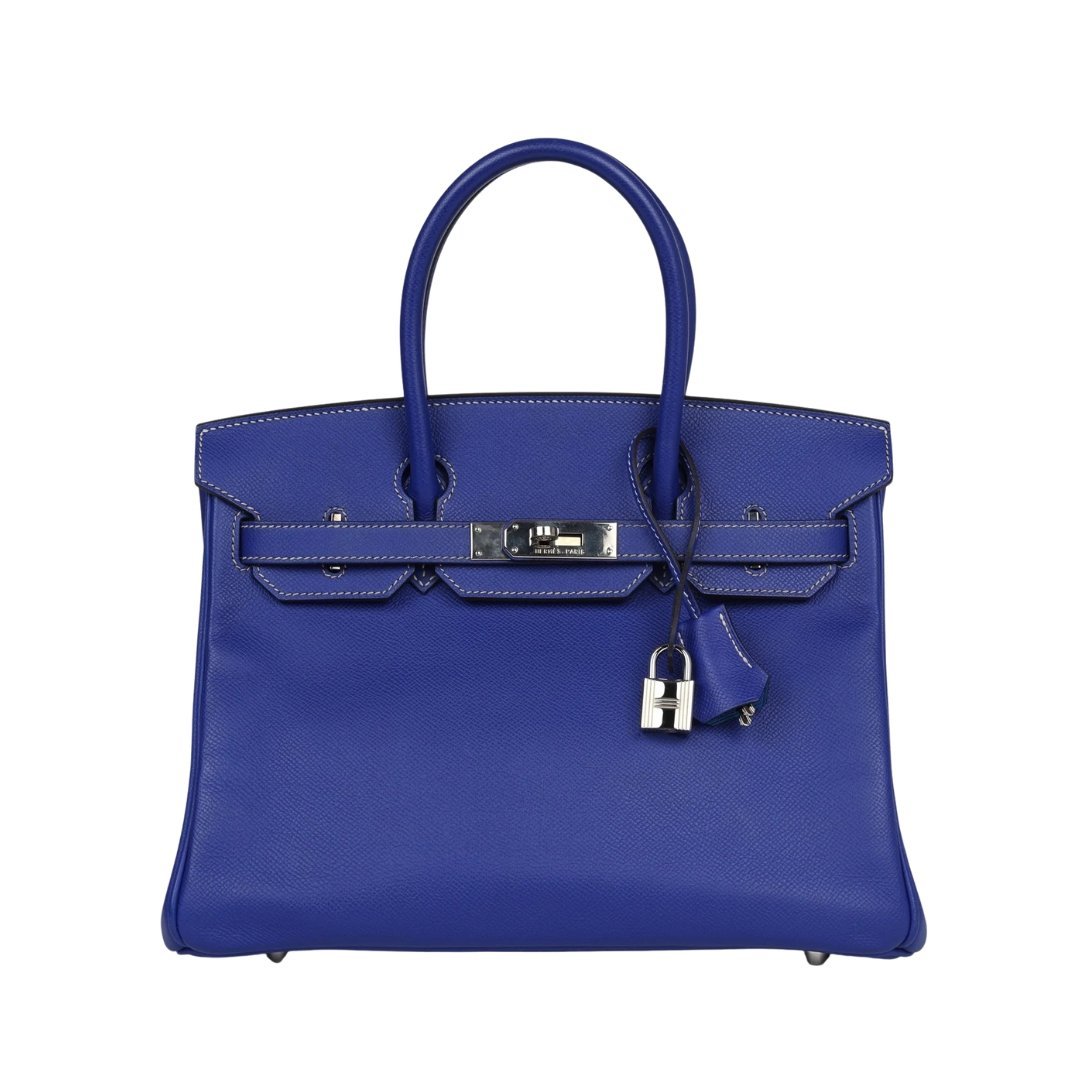 Bleu Électrique Candy Epsom mit Palladium-Beschlägen 30cm