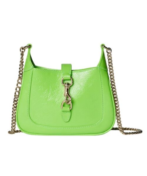 Leuchtend gr?nes Lackleder 19.5cm