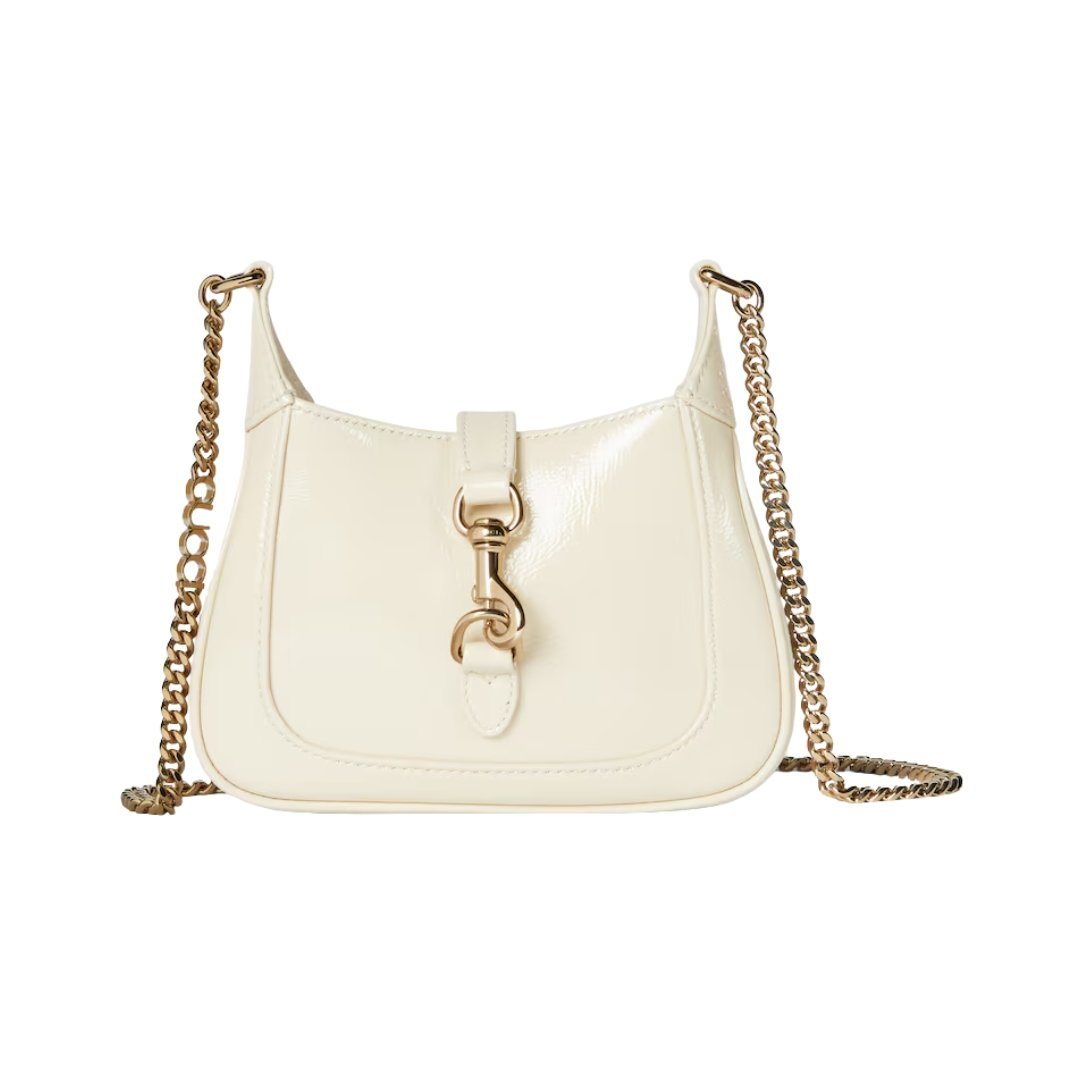 Lackleder mit einer glänzenden Mini-Tasche 19.5cm