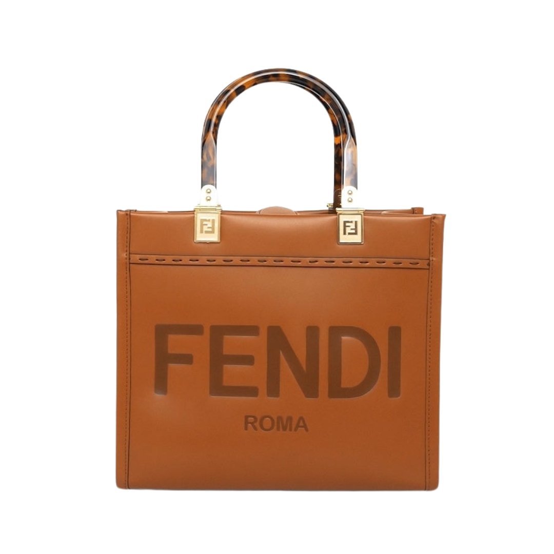 Braune Kalbsledertasche 22cm