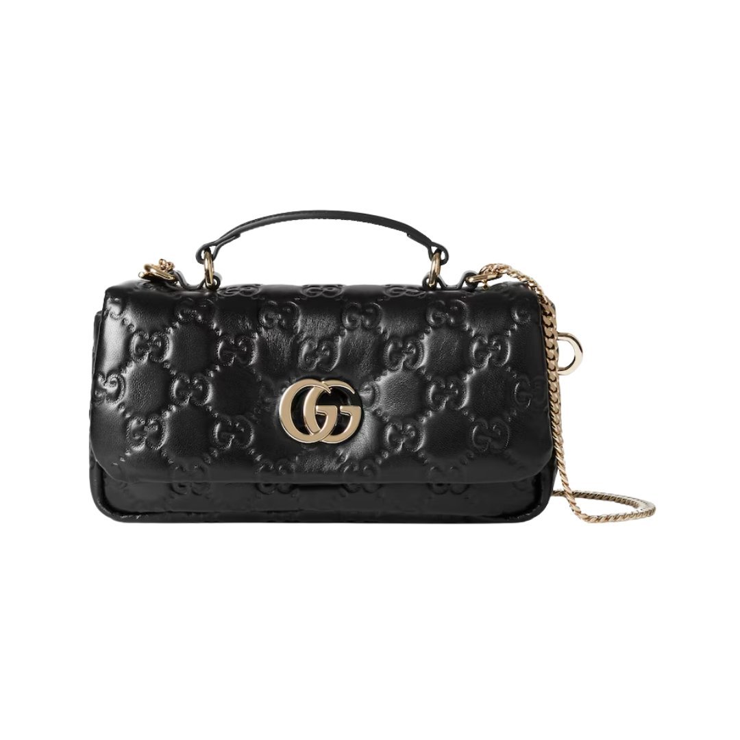 Schwarze gepolsterte Milano Mini-Tote-Tasche 21.1cm
