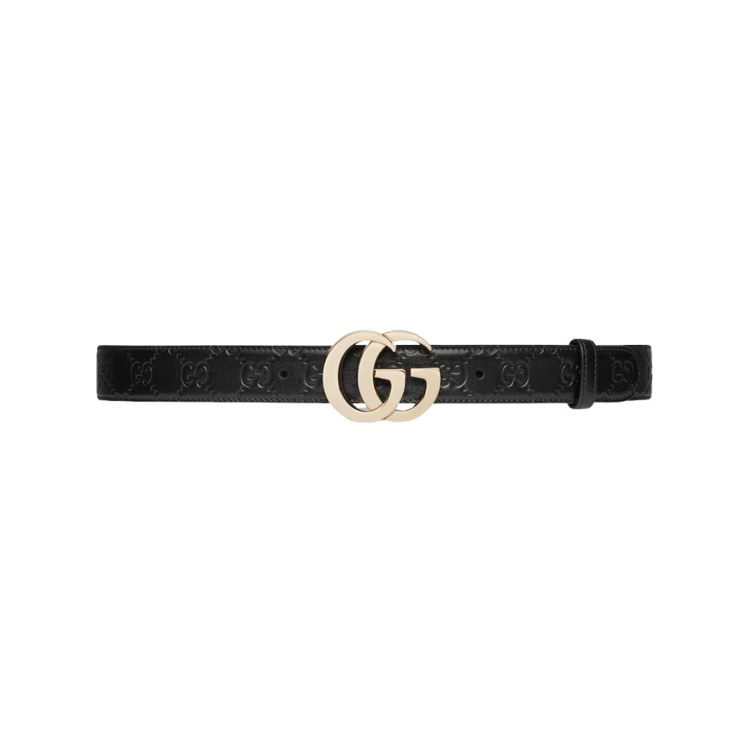 GG Milano Gürtel Schwarz 3cm