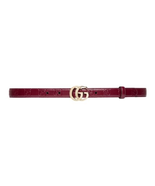 Schmaler G?rtel mit hellgoldenen Beschl?gen  2cm