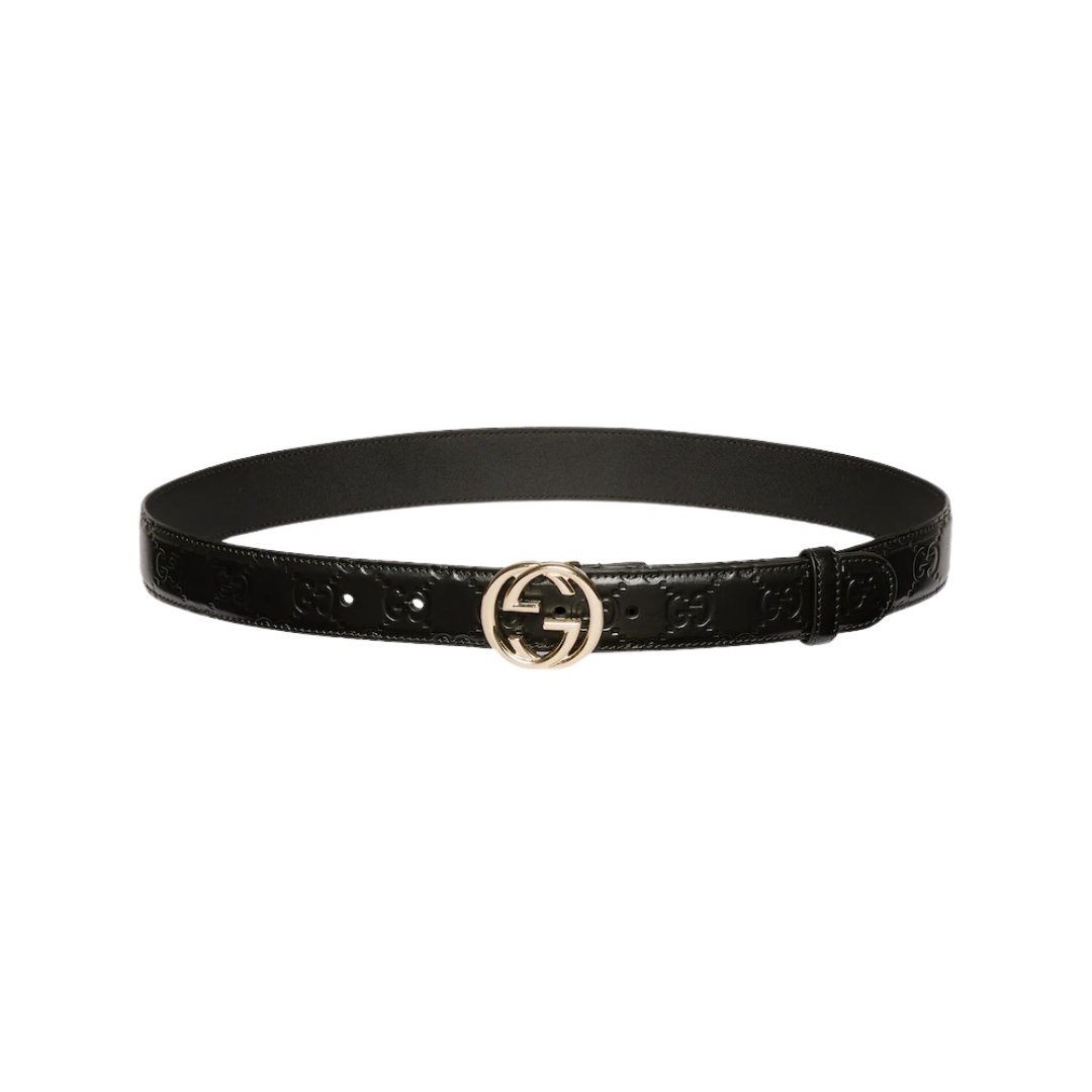 Ineinandergreifende G-Schnalle aus Leder 3cm