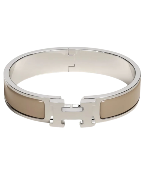 Clic H Beige/Silbern