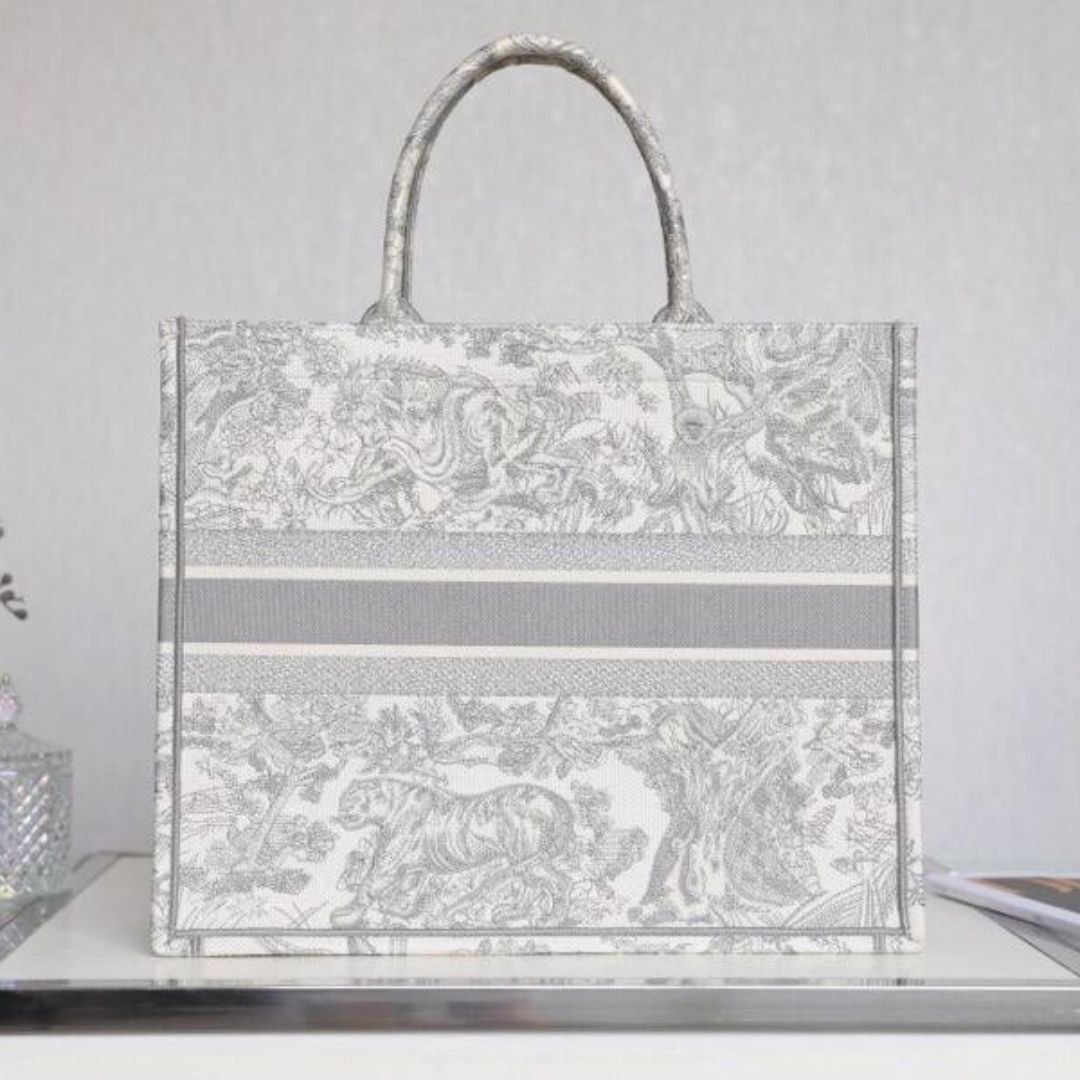 Book Tote Grau/Ecru 42 cm – Bild 5