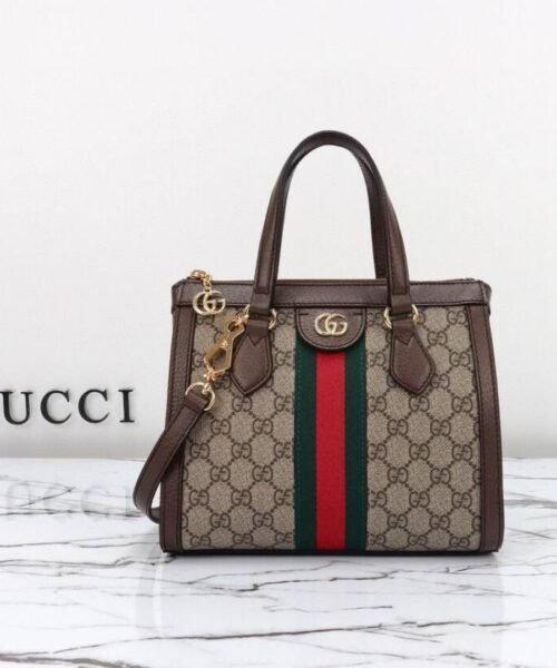 Alternative view of Ophidia GG Supreme Medium Tote Dark Coffee 24 cm