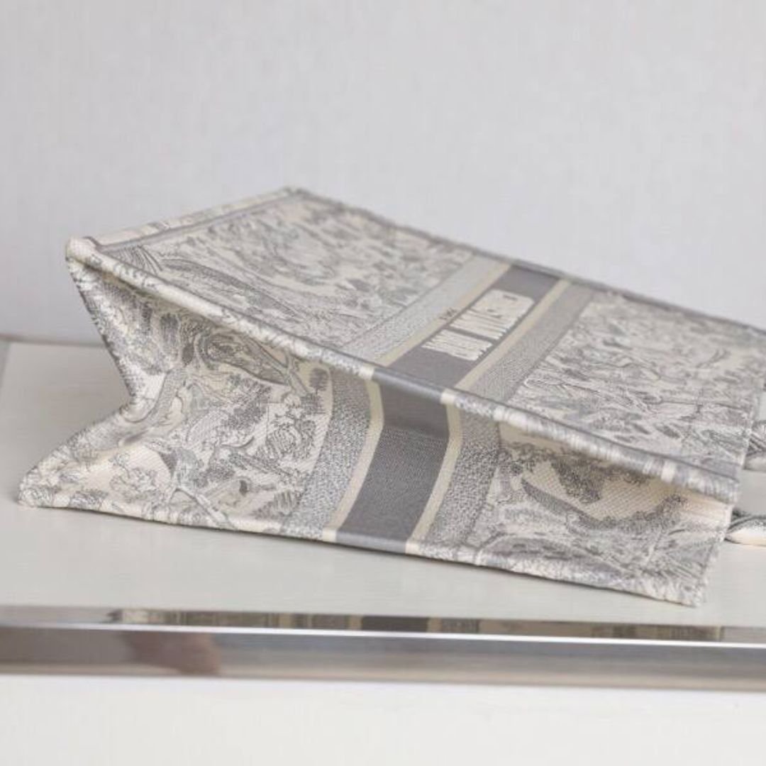 Book Tote Grau/Ecru 42 cm – Bild 3
