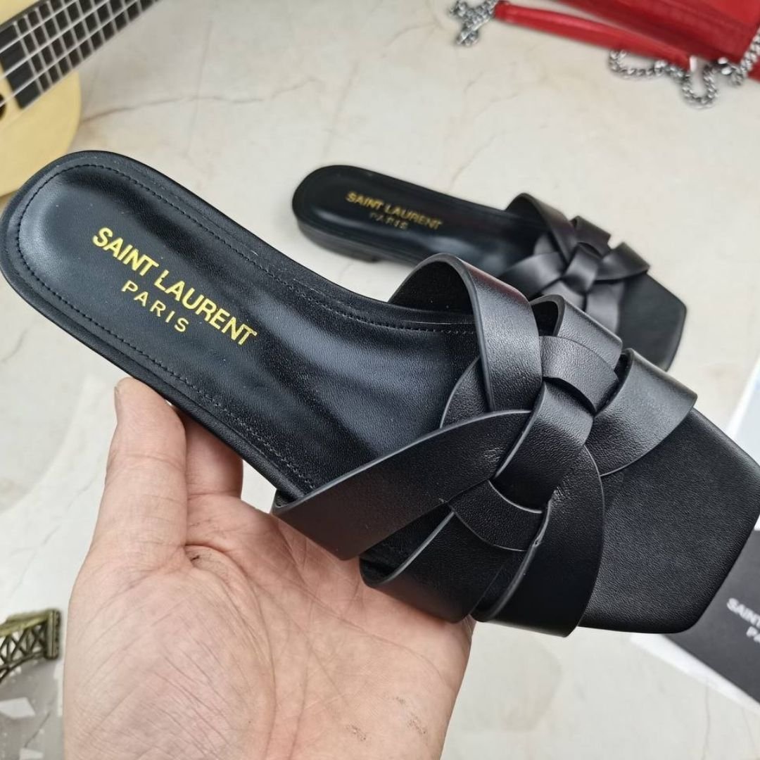 Tribute Leder-Mulesandalen – Bild 3