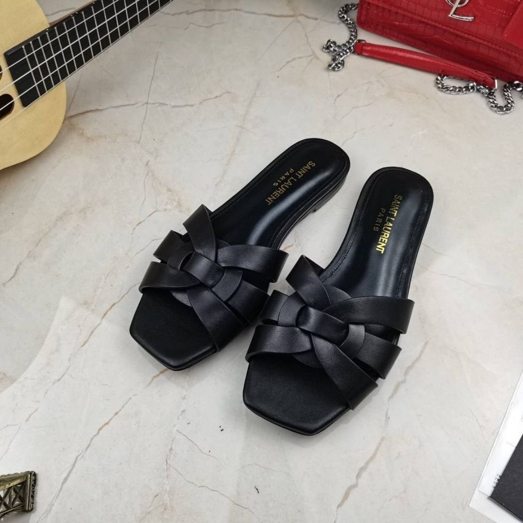 Tribute Leder-Mulesandalen – Bild 2