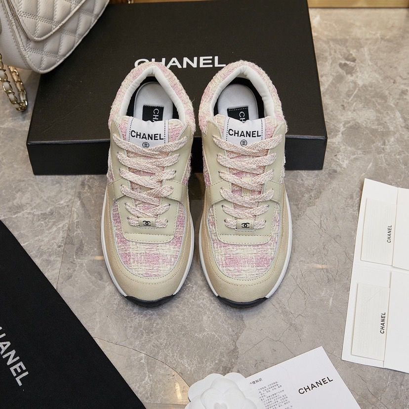 Sneakers rosa/beigen – Bild 3