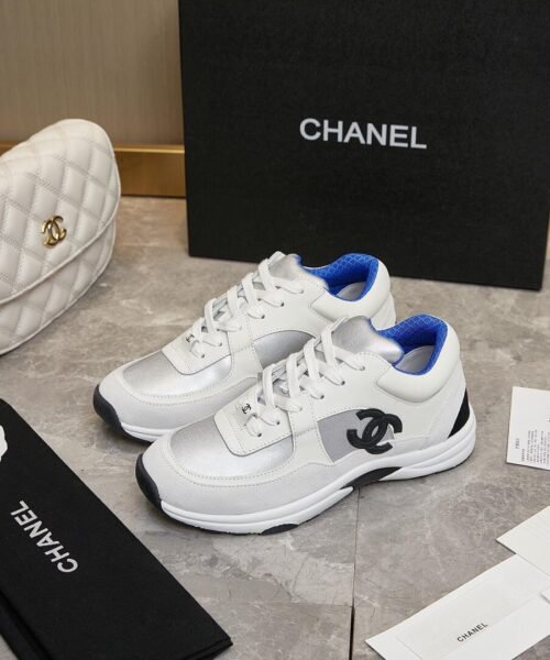 Alternative view of Sneakers Wei?/Silber/Neonblau