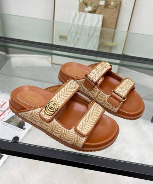 Alternative view of Sandalen mit Raffia-Effekt