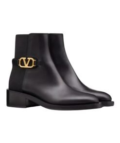 Alternative view of Kalbsleder Ankle Boot Schwarz 30cm