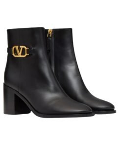 Alternative view of Kalbsleder Stiefelette Schwarz 75cm