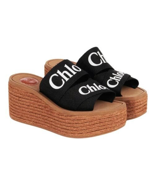Alternative view of Mules Espadrilles Woody Schwarz
