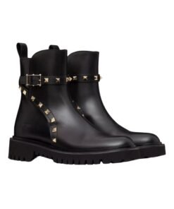 Alternative view of Kalbsleder Stiefelette Schwarz 40cm