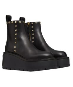 Alternative view of Kalbsleder Stiefelette Schwarz 85cm