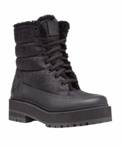Alternative view of Schwarze Bikerboots aus Leder 3cm