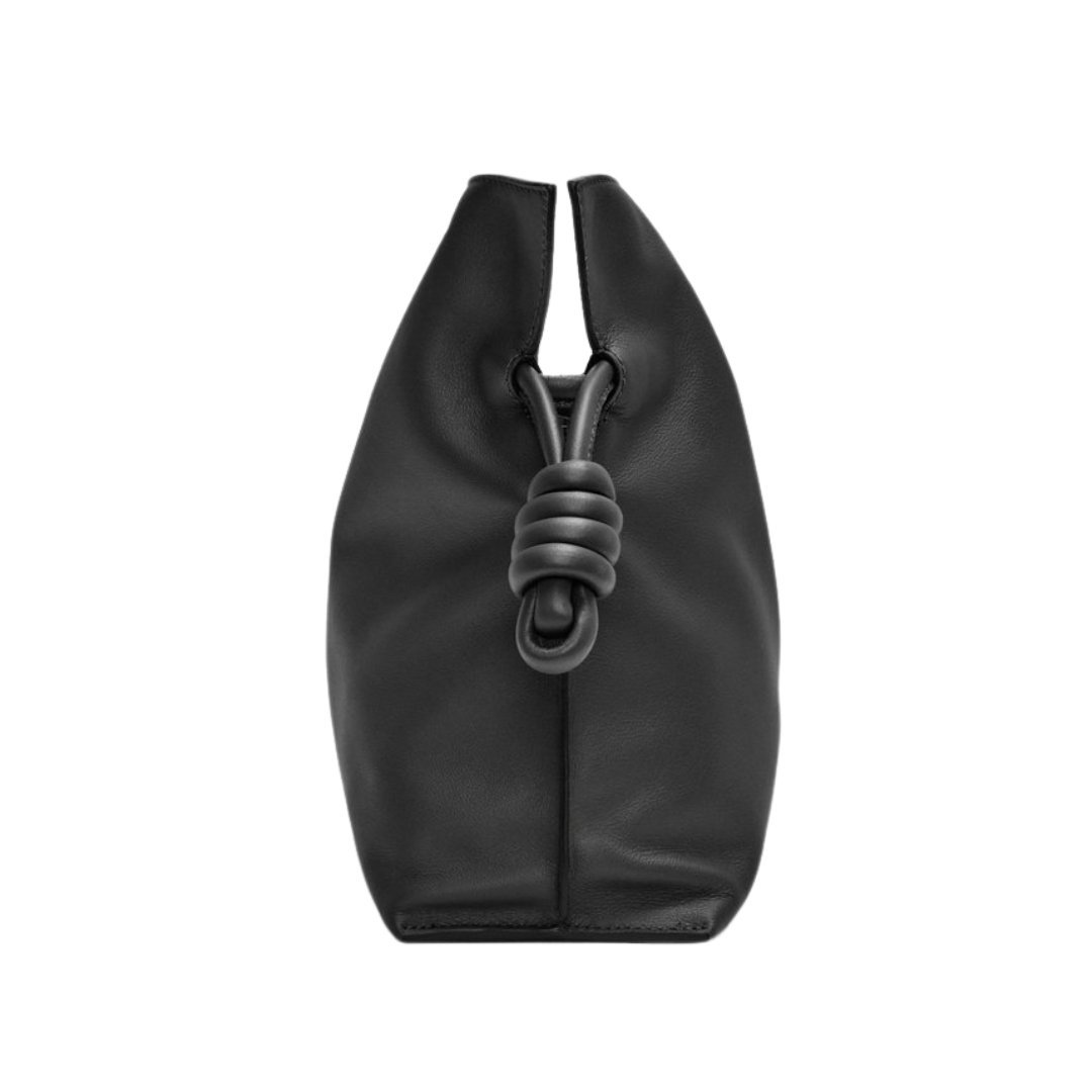 Clutch aus Nappa-Kalbsleder Schwarz 24.5cm – Bild 2