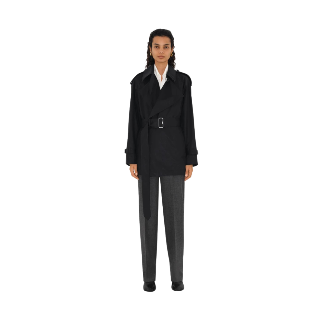 Trenchjacke Schwarz – Bild 2