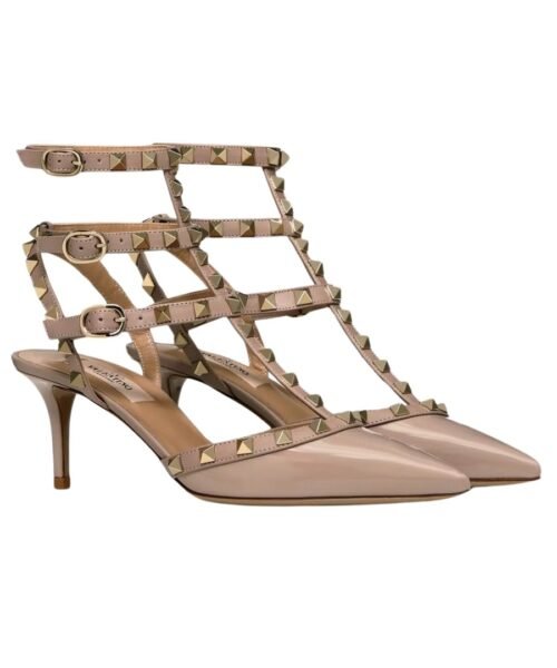 Alternative view of Rockstud Caged Pumps Puder 65cm