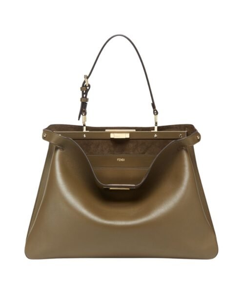 Alternative view of Grüne Ledertasche 28cm