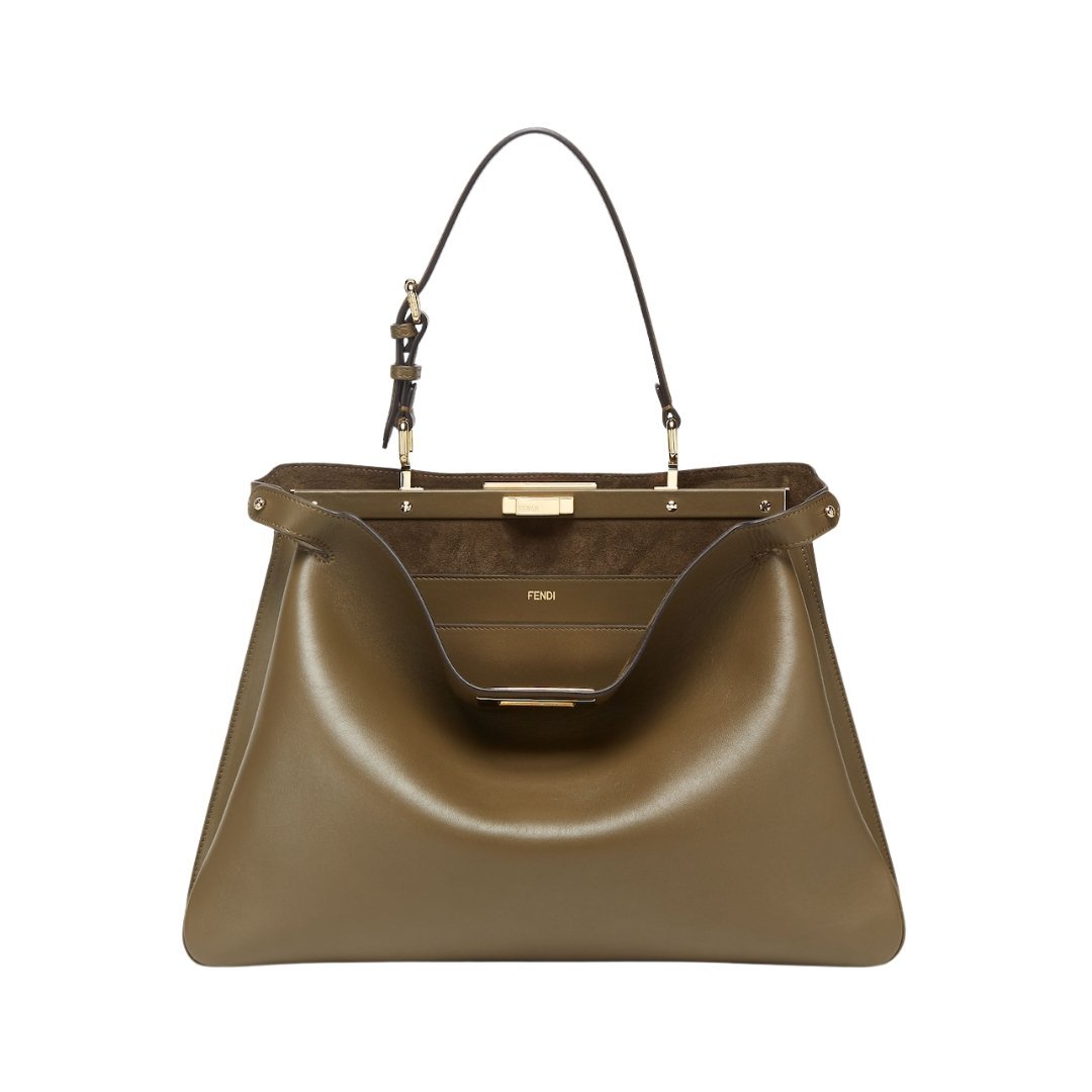 Grüne Ledertasche 28cm – Bild 2