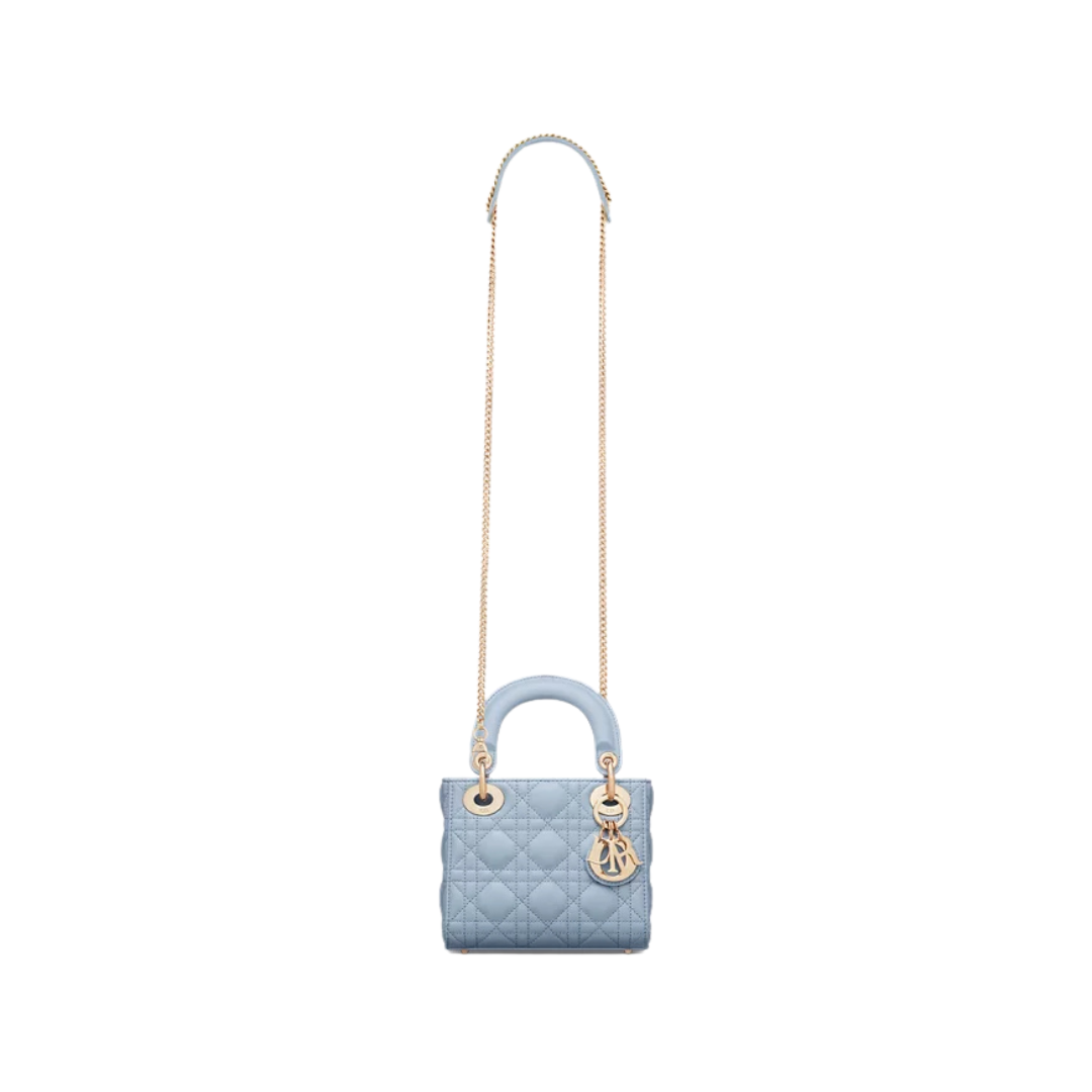 Zachtblauw Cannage Lamsleer 20 cm – Bild 4
