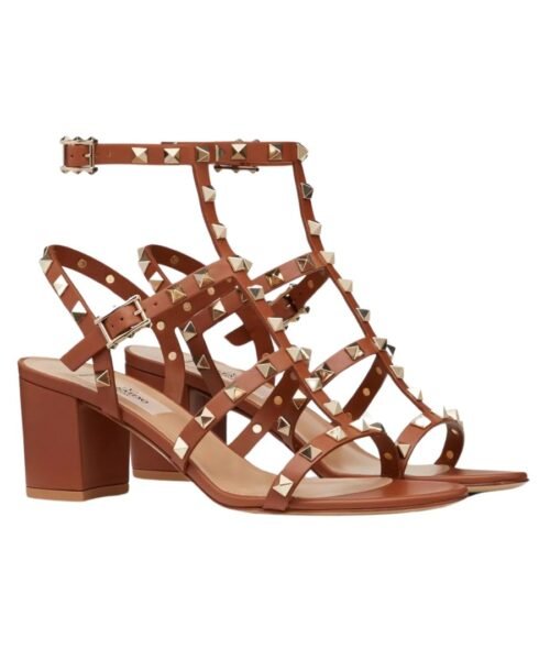 Alternative view of Rockstud Kalbsleder Fessel Sattelbraun 60cm