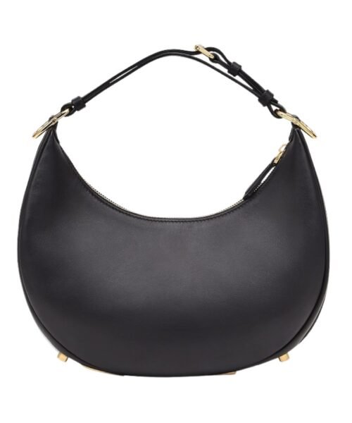 Alternative view of Schwarze Ledertasche  24.5cm