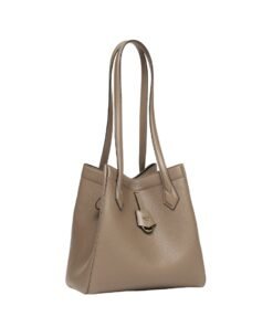 Alternative view of Umwandelbare Ledertasche in Taupefarbe  27cm