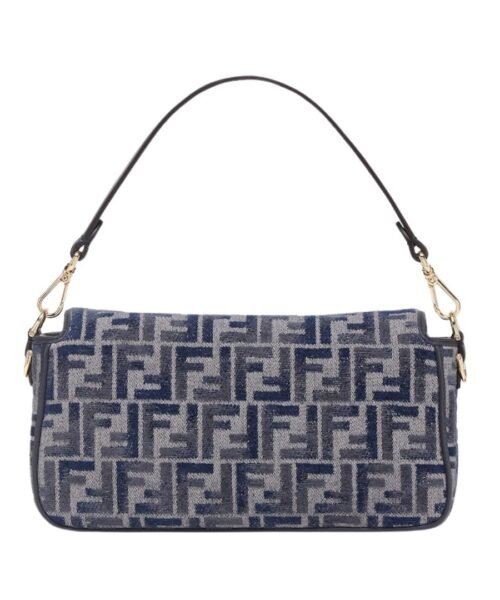 Alternative view of FF-Tasche aus dunkelblauer Chenille  15cm