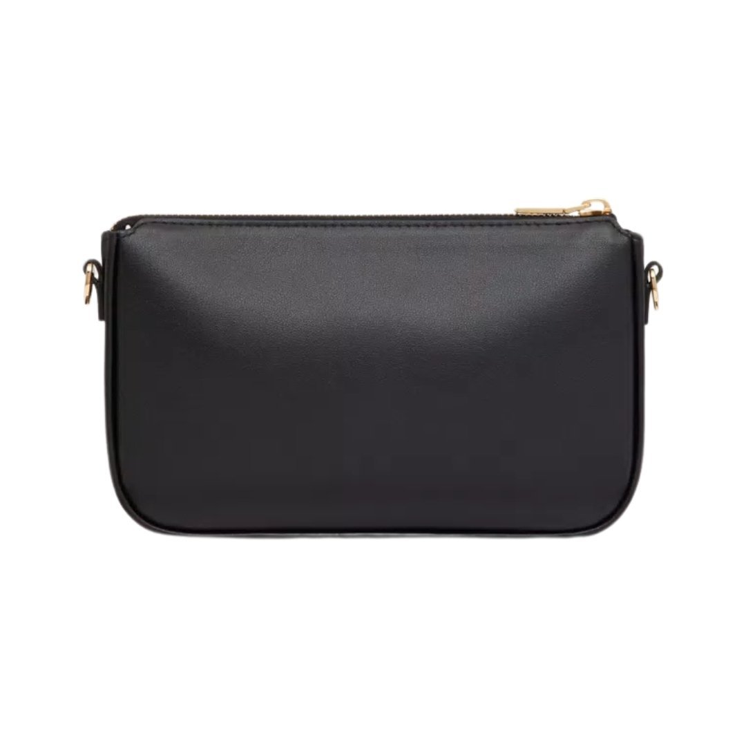 Kalbsleder Crossbody Black 20.5cm – Bild 2