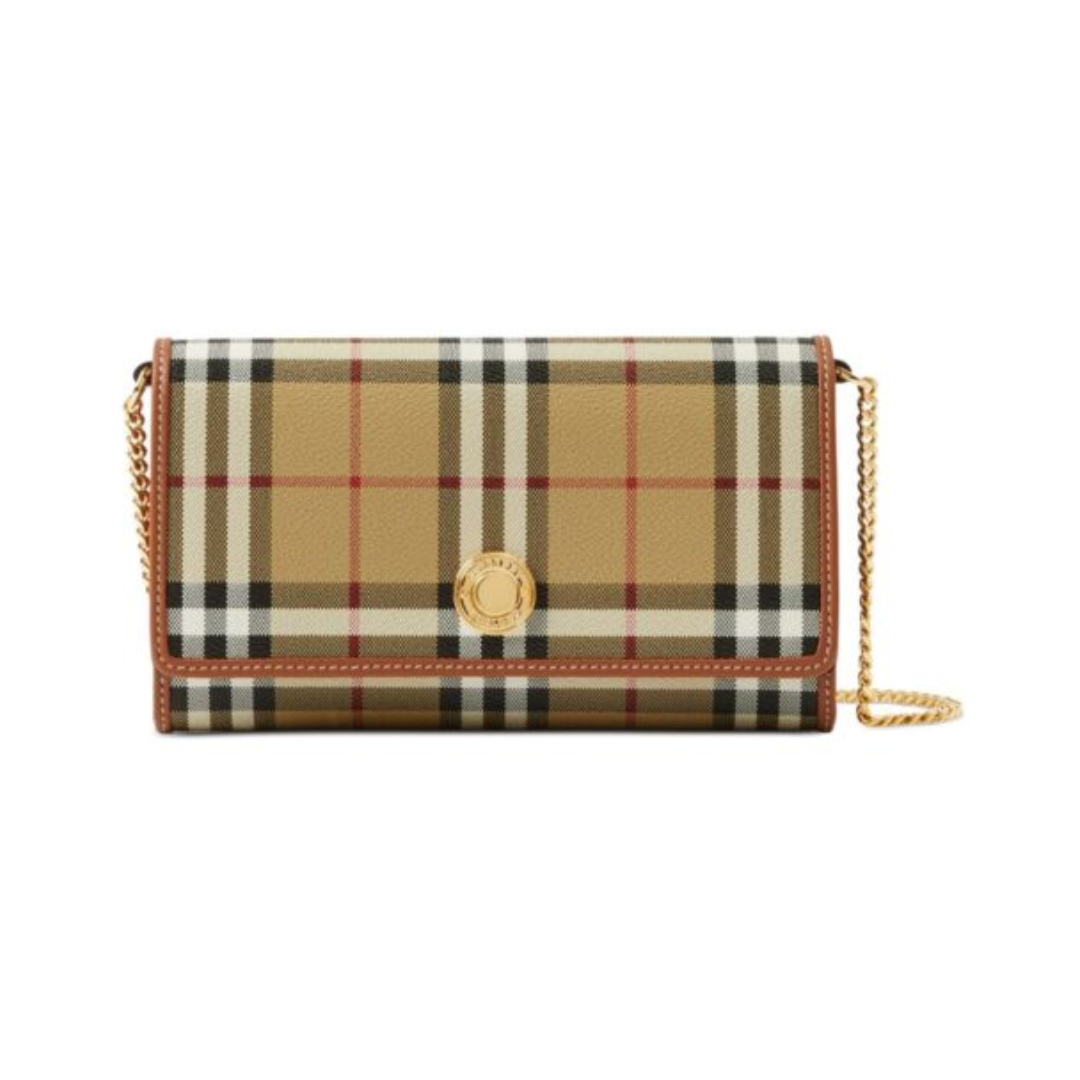 Brieftasche an einer Kette Braun 19,5 cm