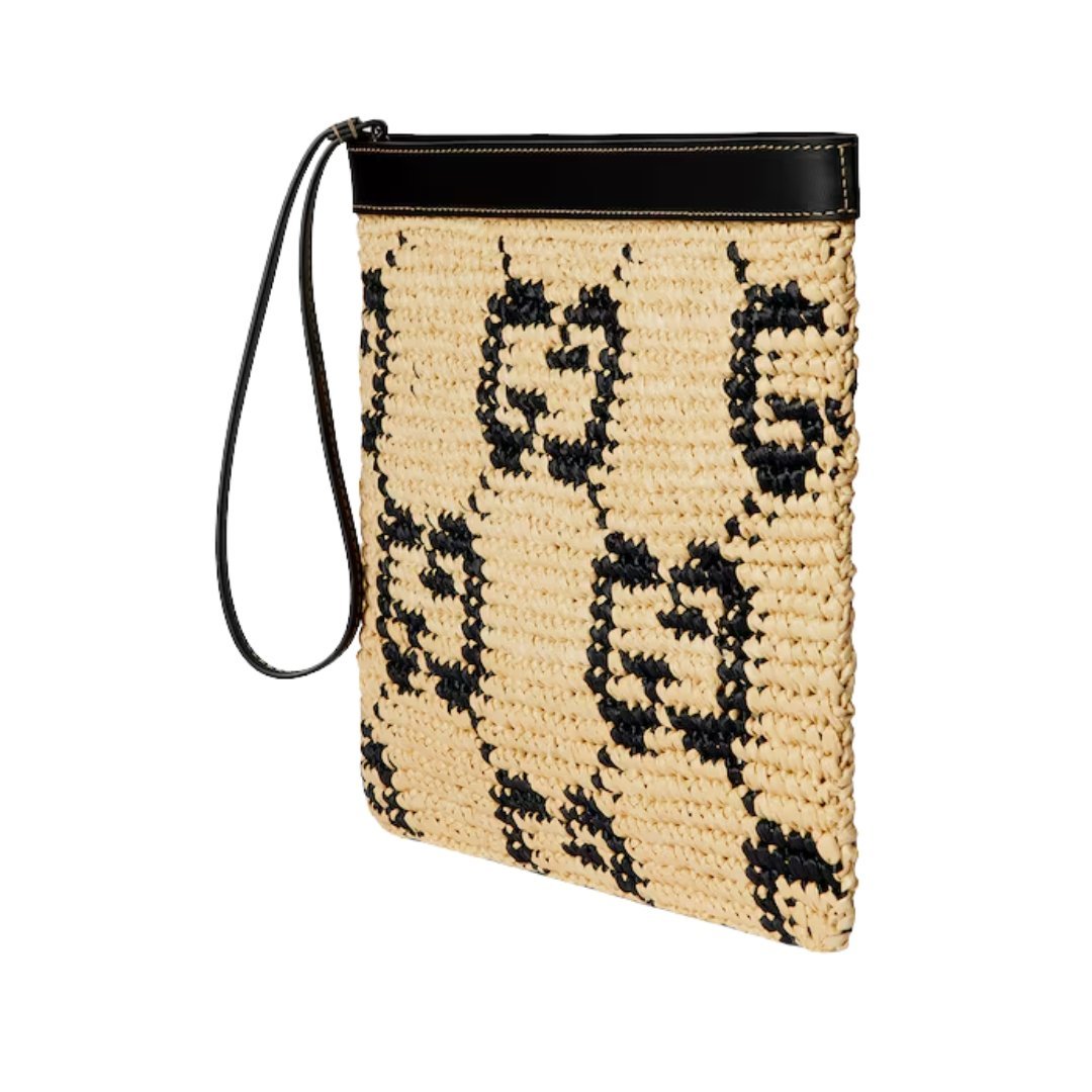 Clutch Natur/Schwarz 29 cm – Bild 2