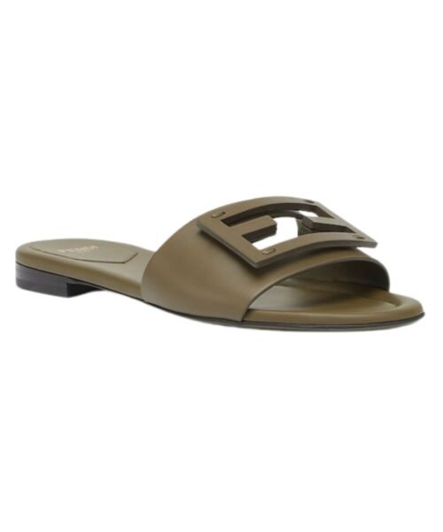Alternative view of Flip-Flops aus gr?nem Leder