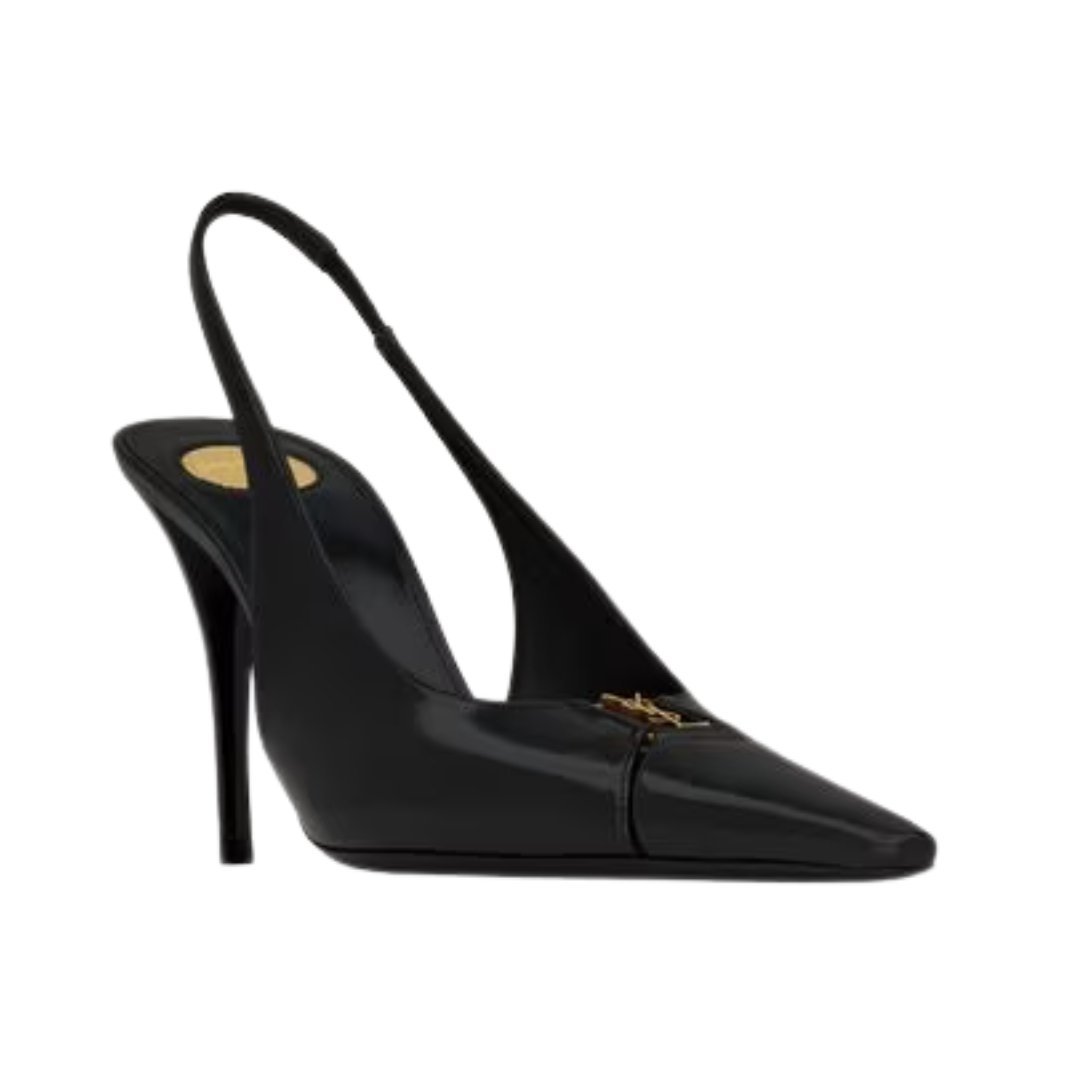Slingback Schwarz 9 cm – Bild 2