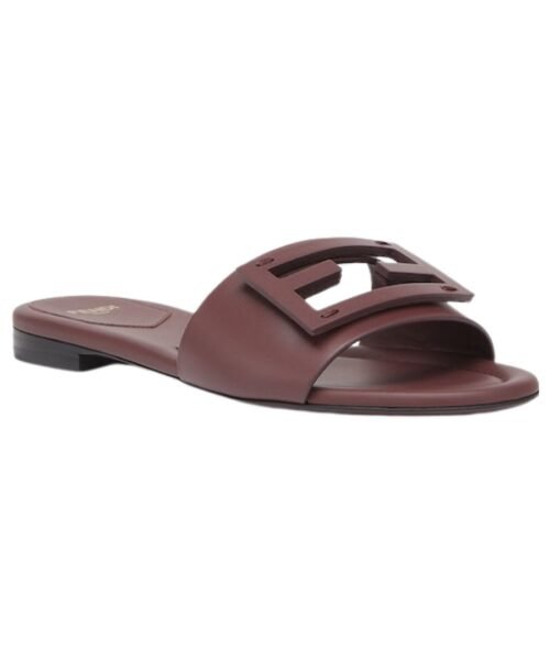 Alternative view of Flip-Flops aus braunem Leder