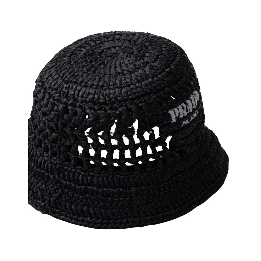 Crochet Bucket Schwarz – Bild 2