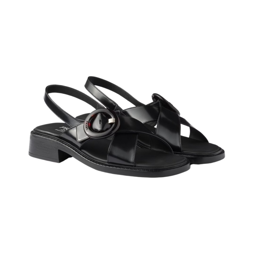 Brushed Leather Schwarz 3.5 cm – Bild 2