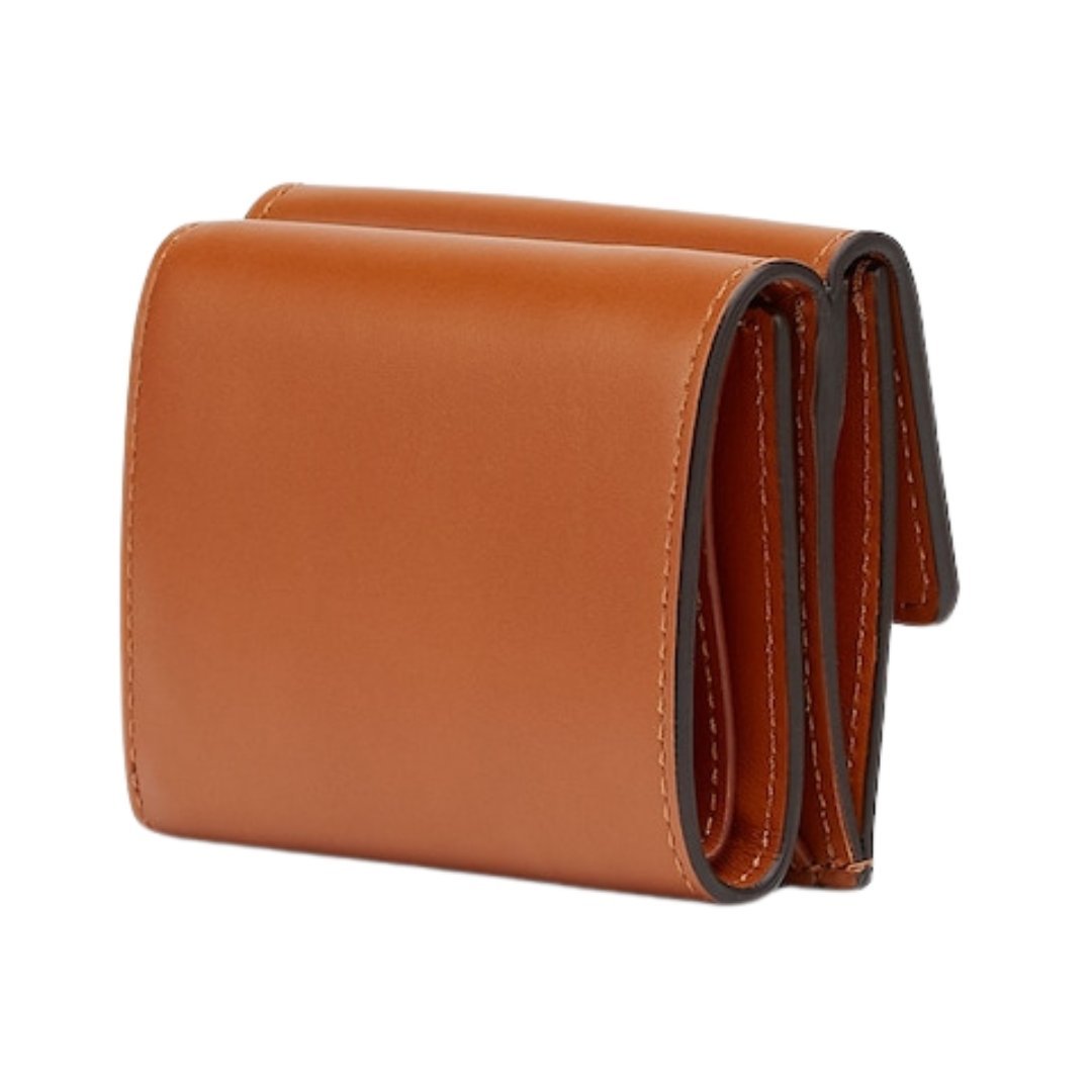 Brieftasche aus braunem Leder 7.5cm – Bild 2