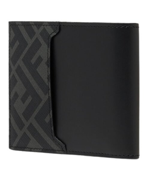 Alternative view of Komakte Bi-Fold Brieftasche aus schwarzem Leder 9.5cm