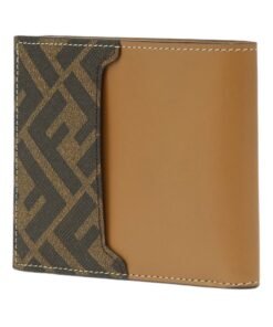 Alternative view of Bi-Fold Brieftasche mit Squared FF-Muster 9.5cm