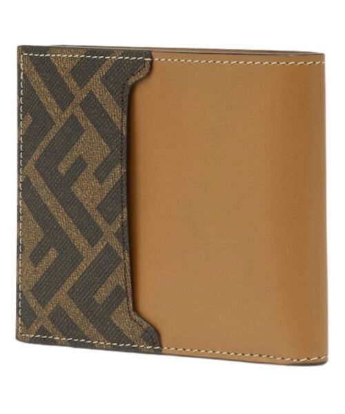 Alternative view of Bi-Fold Brieftasche mit Squared FF-Muster 9.5cm