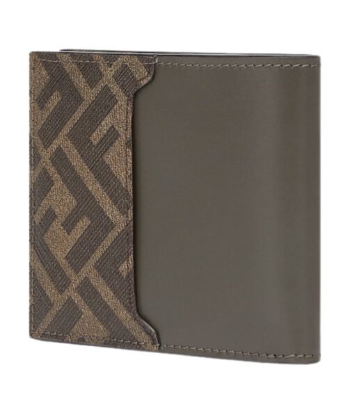 Alternative view of Bi-Fold Brieftasche mit Squared FF-Muster 9.5cm