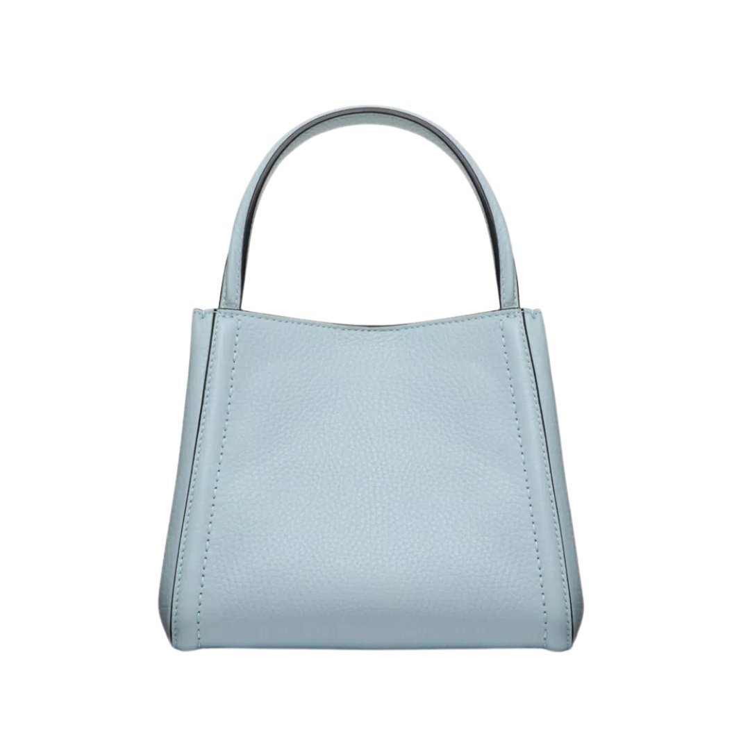 Genarbtes Kalbsleder Porcelain Blue 19cm – Bild 2